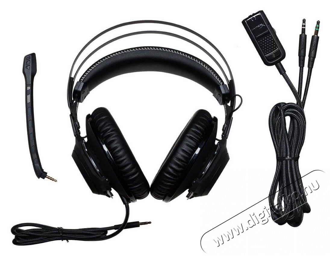 Kingston HyperX Cloud Revolver Gamer headset (HX-HSCR-GM) - Gun Metal fekete Audio-Video / Hifi / Multimédia - Fül és Fejhallgatók - Fejhallgató mikrofonnal / headset - 338456