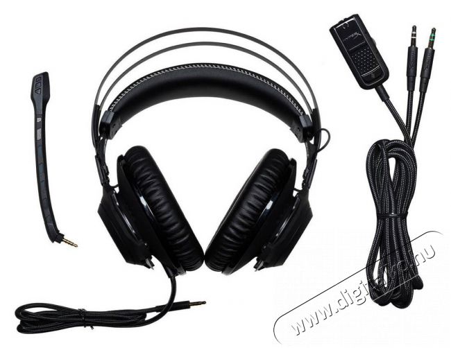 Kingston HyperX Cloud Revolver Gamer headset (HX-HSCR-GM) - Gun Metal fekete Audio-Video / Hifi / Multimédia - Fül és Fejhallgatók - Fejhallgató mikrofonnal / headset - 338456