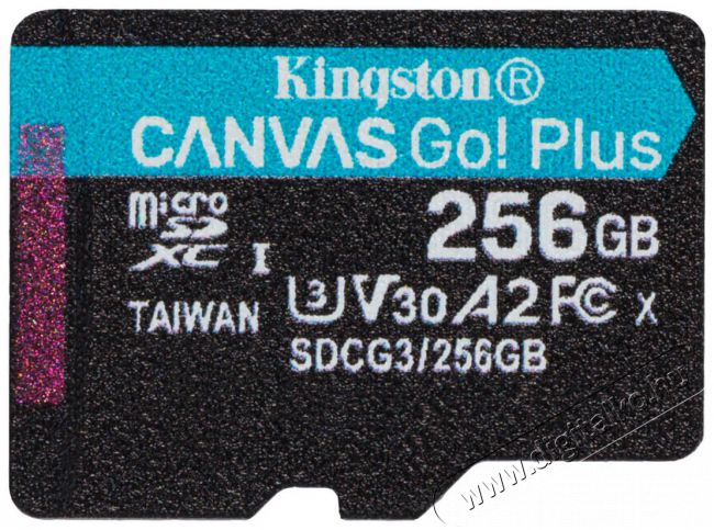 Kingston 256GB SD micro Canvas Go! memória kártya Memória kártya / Pendrive - MicroSD / MicroSDHC kártya - 367817