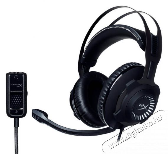 Kingston HyperX Cloud Revolver Gamer headset (HX-HSCR-GM) - Gun Metal fekete Audio-Video / Hifi / Multimédia - Fül és Fejhallgatók - Fejhallgató mikrofonnal / headset - 338456