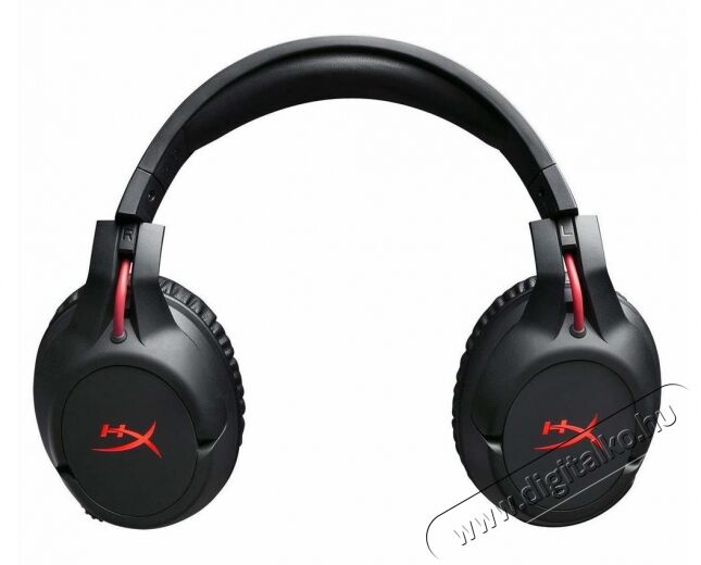 Kingston HyperX Cloud Flight Wireless Gamer Headset - fekete/piros Audio-Video / Hifi / Multimédia - Fül és Fejhallgatók - Fejhallgató mikrofonnal / headset - 342026