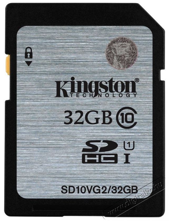 Kingston 32GB SD (SDHC Class 10 UHS-I) (SD10VG2/32GB) memória kártya Memória kártya / Pendrive - SD / SDHC / SDXC kártya - 312000