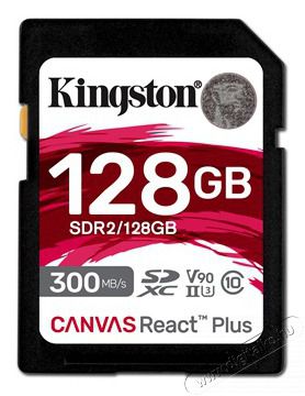 Kingston 128GB SD Canvas React Plus (SDR2/128GB) Memóriakártya Memória kártya / Pendrive - SD / SDHC / SDXC kártya - 385344