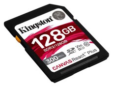 Kingston 128GB SD Canvas React Plus (SDR2/128GB) Memóriakártya Memória kártya / Pendrive - SD / SDHC / SDXC kártya - 385344