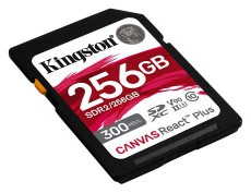 Kingston Canvas React Plus SDXC Class 10 UHS-II U3 (SDR2/256GB) Memóriakártya Memória kártya / Pendrive - SD / SDHC / SDXC kártya - 385345