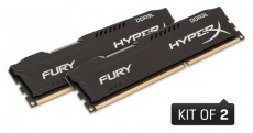 Kingston 16GB/1866MHz DDR-3 (Kit 2db 8GB) HyperX FURY fekete LoVo (HX318LC11FBK2/16) memória Iroda és számítástechnika - Számítógép tartozék - Memória - 387540