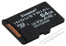 Kingston 64GB SD micro Industrial (SDXC Class 10 A1) (SDCIT2/64GBSP) memória kártya Memória kártya / Pendrive - MicroSD / MicroSDHC kártya - 386162