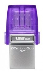 Kingston 128GB USB3.2 Gen1 C/USB3.2 Gen1 A DataTraveler microDuo 3C (DTDUO3CG3/128GB) Flash Drive Memória kártya / Pendrive - Pendrive - 398612