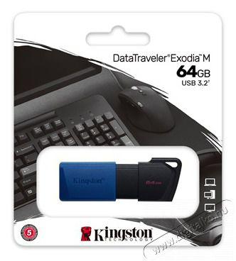 Kingston 64GB USB3.2 DataTraveler Exodia M (DTXM/64GB) Flash Drive Mem&oacute;ria k&aacute;rtya / Pendrive - Pendrive - 398743
