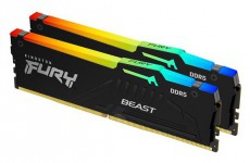 Kingston 16GB/5200MHz DDR-5 (Kit of 2) FURY Beast RGB (KF552C40BBAK2-16) memória Iroda és számítástechnika - Egyéb számítástechnikai termék - 440343