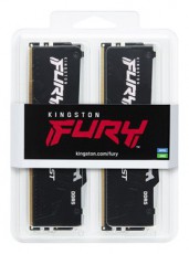 Kingston 16GB/5200MHz DDR-5 (Kit of 2) FURY Beast RGB (KF552C40BBAK2-16) memória Iroda és számítástechnika - Egyéb számítástechnikai termék - 440343