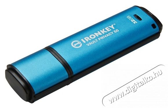 Kingston 32GB USB3.2 IronKey Vault Privacy 50 (IKVP50/32GB) Flash Drive Mem&oacute;ria k&aacute;rtya / Pendrive - Pendrive - 442681
