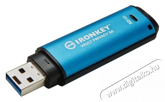 Kingston 32GB USB3.2 IronKey Vault Privacy 50 (IKVP50/32GB) Flash Drive Mem&oacute;ria k&aacute;rtya / Pendrive - Pendrive - 442681