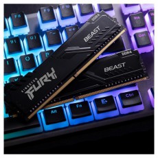 Kingston 64GB/3200MHz DDR-4 (Kit of 2) FURY Beast Black (KF432C16BBK2/64) memória Iroda és számítástechnika - Egyéb számítástechnikai termék - 443433