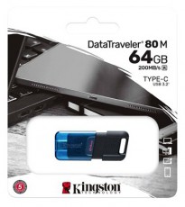 Kingston 64GB USB3.2 Type-C DataTraveler 80 M (DT80M/64GB) Flash Drive Memória kártya / Pendrive - Pendrive - 462634
