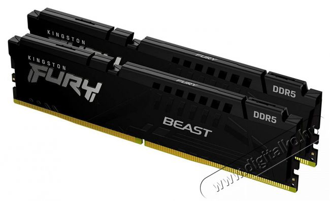 Kingston 32GB 5200MHz DDR-5 FURY Beast RGB EXPO (Kit! 2db 16GB) (KF552C36BBEAK2-32) memória Iroda és számítástechnika - Egyéb számítástechnikai termék - 463549