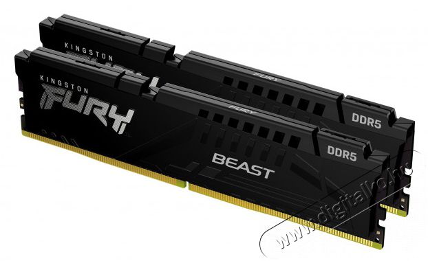 Kingston 32GB 6000MHz DDR-5 FURY Beast Black EXPO (Kit! 2db 16GB) (KF560C36BBEK2-32) memória Iroda és számítástechnika - Számítógép tartozék - Memória - 463555