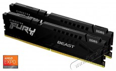 Kingston 32GB 5600MHz DDR-5 FURY Beast Black EXPO (Kit! 2db 16GB) (KF556C36BBEK2-32) memória - Iroda és számítástechnika - Egyéb számítástechnikai termék - 463551