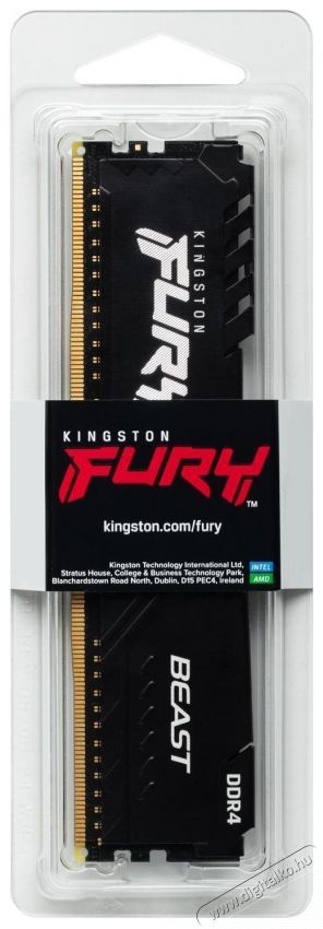 Kingston 16GB/3200MHz DDR-4 1Gx8 FURY Beast Black (KF432C16BB1/16) mem&oacute;ria Iroda &eacute;s sz&aacute;m&iacute;t&aacute;stechnika - Sz&aacute;m&iacute;t&oacute;g&eacute;p tartoz&eacute;k - Mem&oacute;ria - 441945