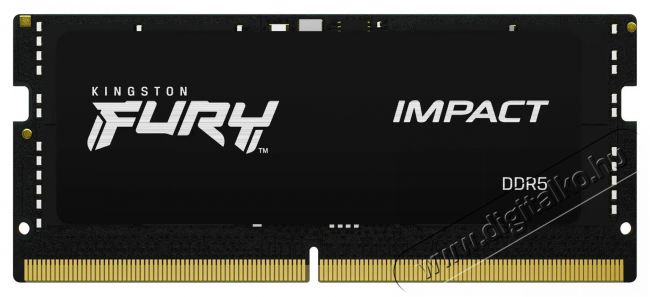Kingston FURY SO-DIMM 16GB DDR5 5600MHz CL40 Impact Iroda és számítástechnika - Számítógép tartozék - Memória - 503371