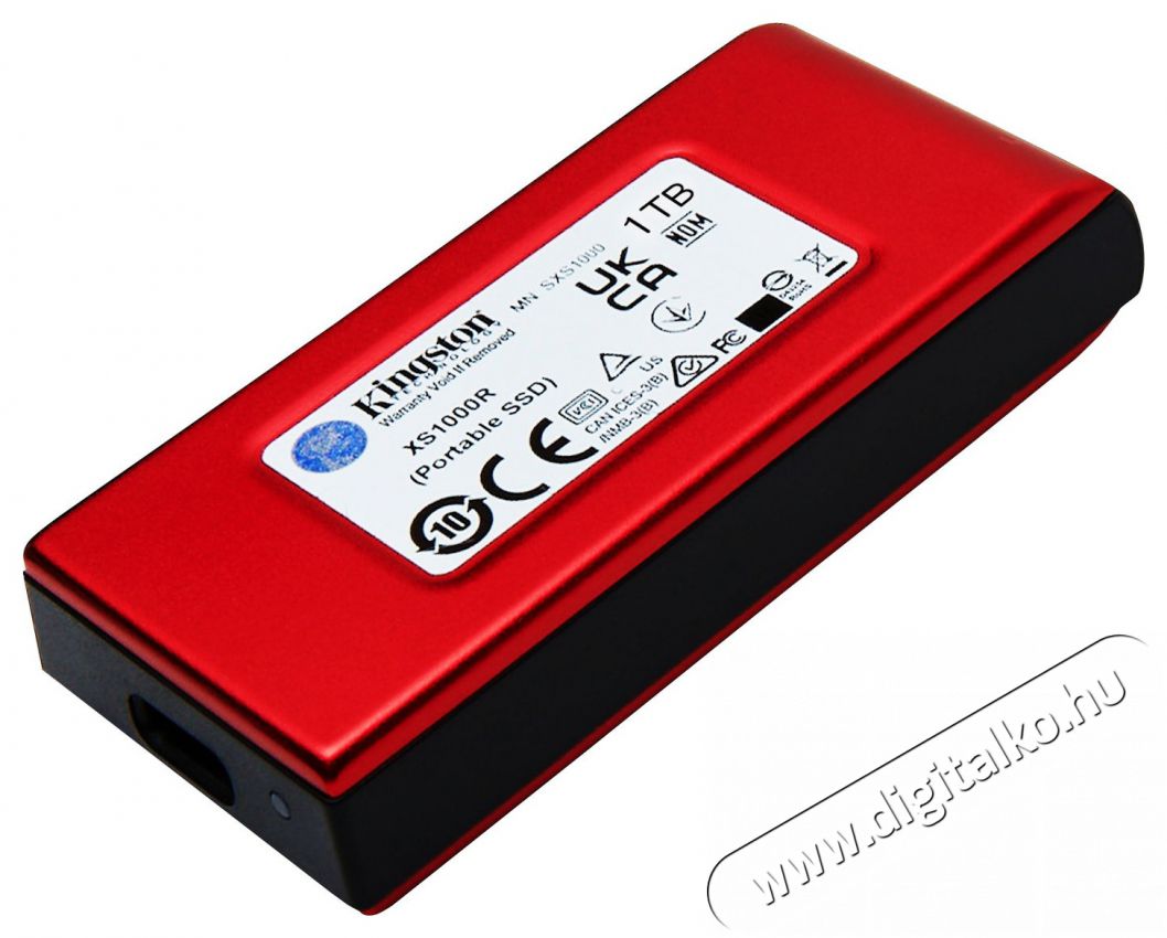 Kingston XS1000 SSD 1TB, piros Iroda &eacute;s sz&aacute;m&iacute;t&aacute;stechnika - Adatt&aacute;rol&oacute; / merevlemez - K&uuml;lső SSD - 503312