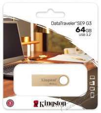 Kingston 64GB 3.2 Gen 1 DT SE9 G3 220MB/s fém Flash Drive Memória kártya / Pendrive - Pendrive - 507175