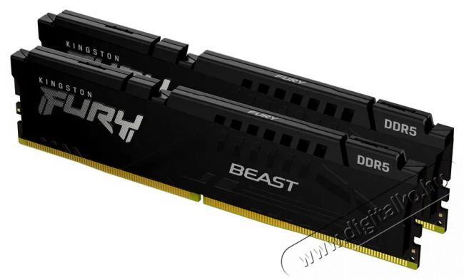 Kingston FURY 32GB KIT DDR5 6000MT/s CL30 Beast Black EXPO Iroda és számítástechnika - Számítógép tartozék - Memória - 522218