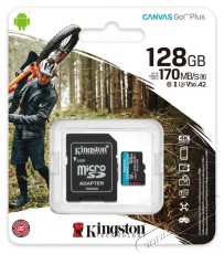 Kingston microSDXC Canvas Go Plus Gen4 128GB Memória kártya / Pendrive - MicroSD / MicroSDHC kártya - 522222