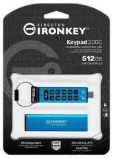 Kingston IronKey Keypad 200C 512GB USB-C pendrive Mem&oacute;ria k&aacute;rtya / Pendrive - Pendrive - 528997