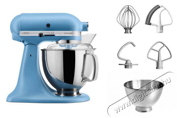 KitchenAid Artisan 5KSM175, matt k&eacute;k Konyhai term&eacute;kek - Konyhai kisg&eacute;p (elők&eacute;sz&iacute;t&eacute;s / feldolgoz&aacute;s) - Konyhai robotg&eacute;p - 511340