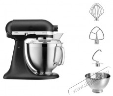 KitchenAid Artisan 5KSM185, fekete &ouml;nt&ouml;ttvas Konyhai term&eacute;kek - Konyhai kisg&eacute;p (elők&eacute;sz&iacute;t&eacute;s / feldolgoz&aacute;s) - Konyhai robotg&eacute;p - 511359
