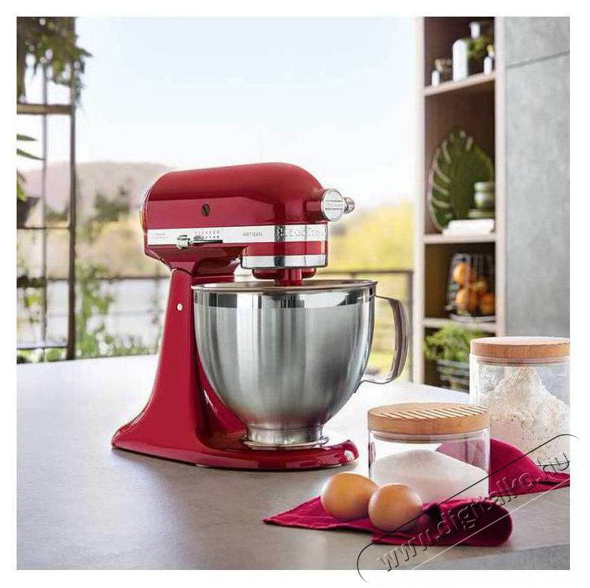KitchenAid Artisan 5KSM185, piros Konyhai term&eacute;kek - Konyhai kisg&eacute;p (elők&eacute;sz&iacute;t&eacute;s / feldolgoz&aacute;s) - Konyhai robotg&eacute;p - 511344