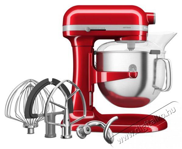 KitchenAid Artisan 5KSM70SHXECA, met&aacute;lpiros Konyhai term&eacute;kek - Konyhai kisg&eacute;p (elők&eacute;sz&iacute;t&eacute;s / feldolgoz&aacute;s) - Konyhai robotg&eacute;p - 511349