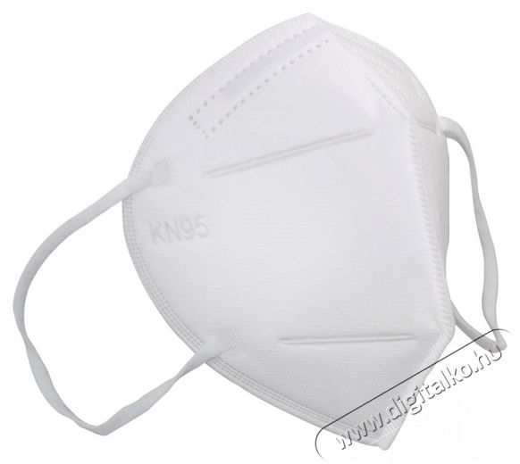 KN95 FFP2 (1db/cs) szűrési szintű szelep nélküli részecskeszűrős szájmaszk Szépségápolás / Egészség - Egyéb szépség / egészség termék - 385207