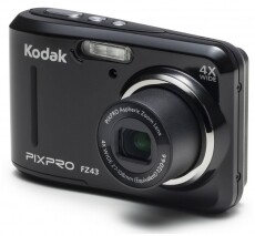 Kodak PixPro FZ43 digitális fényképezőgép - fekete Fényképezőgép / kamera - Kompakt fényképezőgép - Normál tudású kompakt - 320544