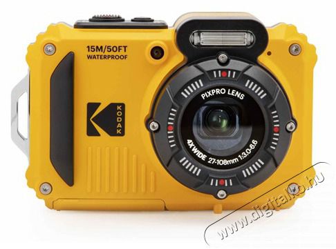 Kodak Pixpro WPZ2 vízálló/porálló/ütésálló sárga digitális fényképezőgép Fényképezőgép / kamera - Kompakt fényképezőgép - Normál tudású kompakt - 462404