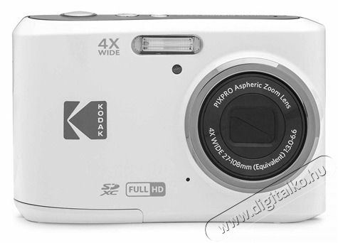 Kodak Pixpro FZ45 kompakt digitális fényképezőgép - fehér Fényképezőgép / kamera - Kompakt fényképezőgép - Normál tudású kompakt - 466713