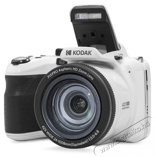 Kodak Pixpro AZ425 digit&aacute;lis feh&eacute;r f&eacute;nyk&eacute;pezőg&eacute;p (&Uacute;jracsomagolt) F&eacute;nyk&eacute;pezőg&eacute;p / kamera - Kompakt f&eacute;nyk&eacute;pezőg&eacute;p - Norm&aacute;l tud&aacute;s&uacute; kompakt - 506260