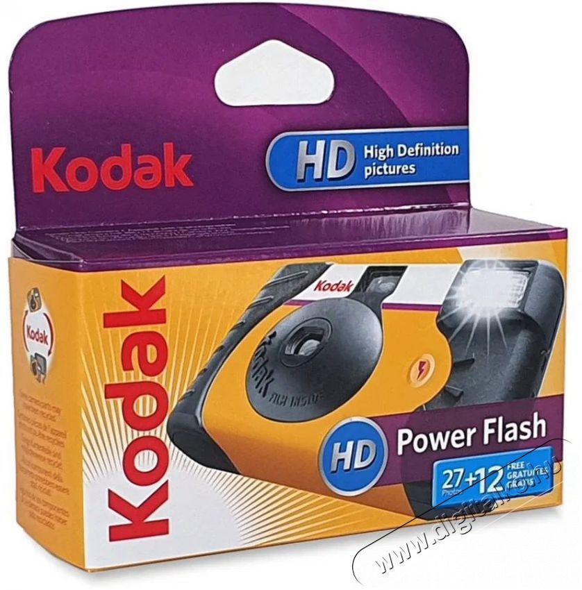 Kodak Power Flash 27+12 Disposable F&eacute;nyk&eacute;pezőg&eacute;p / kamera - Kompakt f&eacute;nyk&eacute;pezőg&eacute;p - Anal&oacute;g f&eacute;nyk&eacute;pezőg&eacute;p - 520094