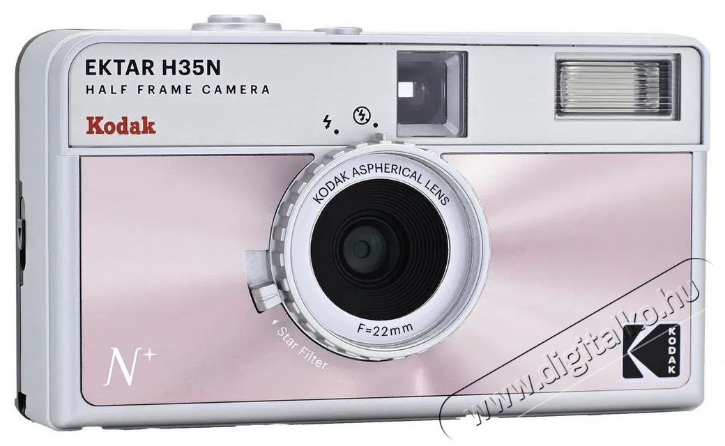 Kodak EKTAR H35N Camera Glazed Pink F&eacute;nyk&eacute;pezőg&eacute;p / kamera - Kompakt f&eacute;nyk&eacute;pezőg&eacute;p - Anal&oacute;g f&eacute;nyk&eacute;pezőg&eacute;p - 520110