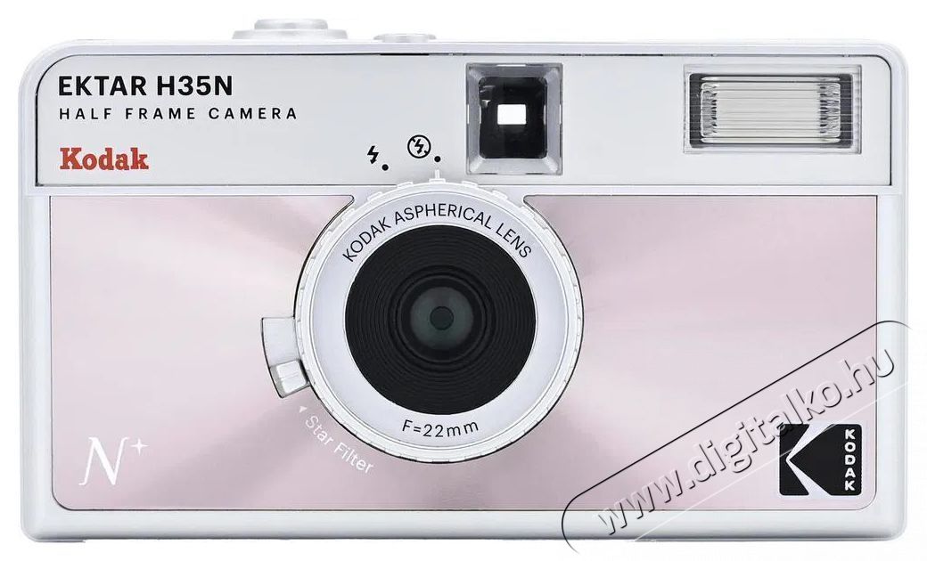 Kodak EKTAR H35N Camera Glazed Pink F&eacute;nyk&eacute;pezőg&eacute;p / kamera - Kompakt f&eacute;nyk&eacute;pezőg&eacute;p - Anal&oacute;g f&eacute;nyk&eacute;pezőg&eacute;p - 520110