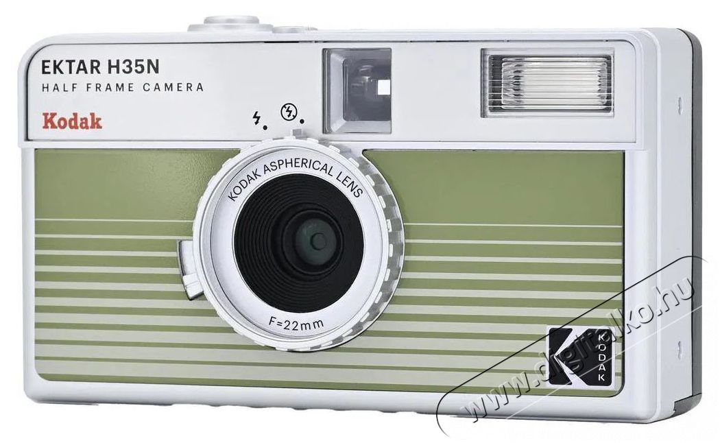 Kodak EKTAR H35N Camera Striped Green F&eacute;nyk&eacute;pezőg&eacute;p / kamera - Kompakt f&eacute;nyk&eacute;pezőg&eacute;p - Anal&oacute;g f&eacute;nyk&eacute;pezőg&eacute;p - 520108