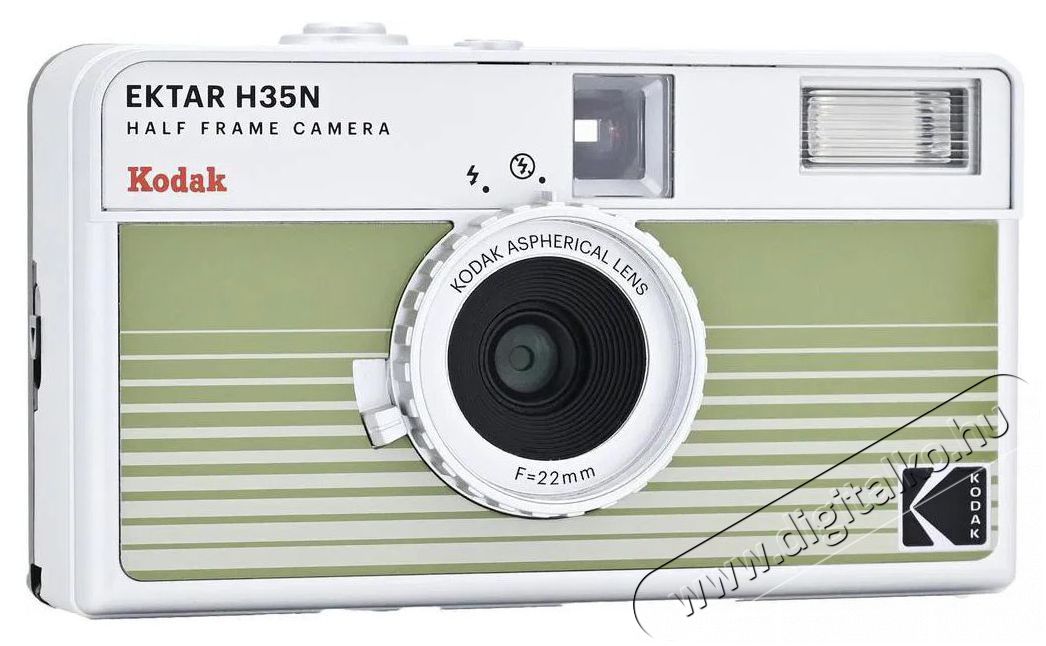 Kodak EKTAR H35N Camera Striped Green F&eacute;nyk&eacute;pezőg&eacute;p / kamera - Kompakt f&eacute;nyk&eacute;pezőg&eacute;p - Anal&oacute;g f&eacute;nyk&eacute;pezőg&eacute;p - 520108