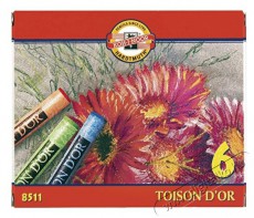 KOH-I-NOOR Toison 8511 6db-os vegyes színű porkréta Egyéb - Nem forgalmazzuk ! - 438764