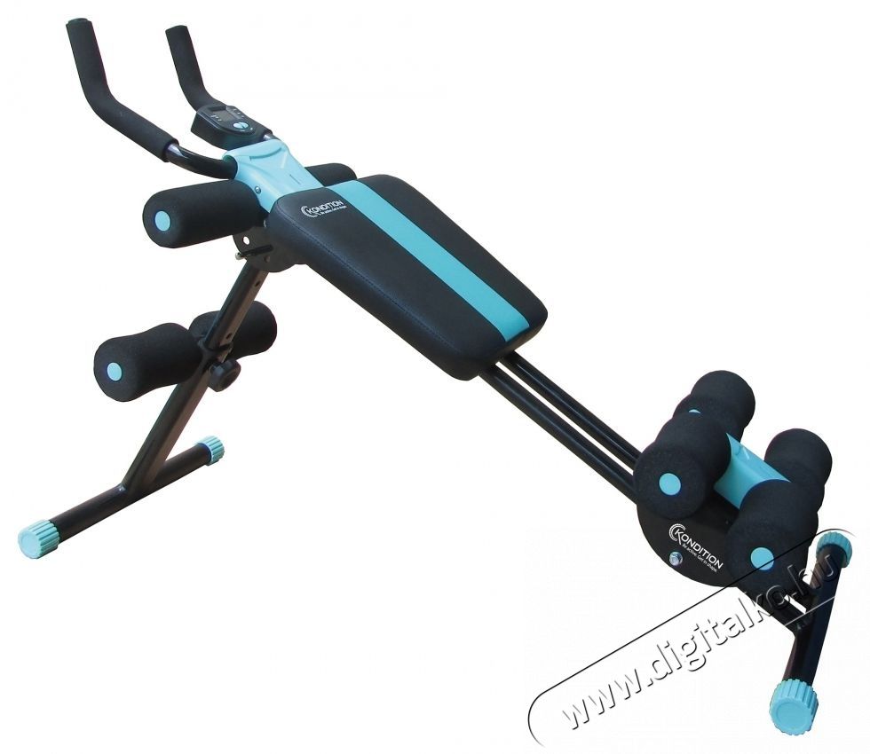 Kondition Dual AB trainer digit&aacute;lis kijelzővel, max. t&aacute;mogatott s&uacute;ly: 100kg, T&uuml;rkiz H&aacute;ztart&aacute;s / Otthon / K&uuml;lt&eacute;r - Egy&eacute;b h&aacute;ztart&aacute;si term&eacute;k - 535390