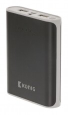 König KNPB10000BL Powerbank 10000mAh Mobil / Kommunikáció / Smart - Powerbank / Külső akkumulátor és töltő - 340760