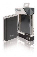 König KNPB10000BL Powerbank 10000mAh Mobil / Kommunikáció / Smart - Powerbank / Külső akkumulátor és töltő - 340760