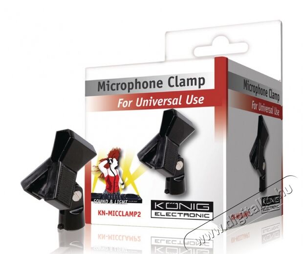 König KN-MICCLAMP2 MIKROFON RÖGZÍTŐ FEJ Fotó-Videó kiegészítők - Mikrofon kiegészítő - Mikrofon állvány - 340754