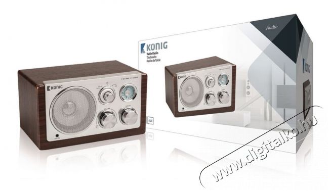 König HAV-TR1000 RETRO ASZATLI RÁDIÓ Újdonságok - Új termékek - 340738