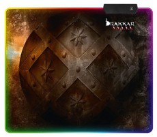KONIX - DRAKKAR PC Hetland L Gaming Egérpad 320x270mm, Színes RGB LED Iroda és számítástechnika - Egér - Egérpad - 479304